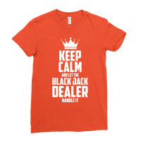 Croupier Casino Black Jack Dealer Banker Love Ladies Fitted T-shirt | Artistshot