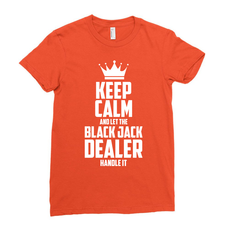 Croupier Casino Black Jack Dealer Banker Love Ladies Fitted T-Shirt by tarokbuldog5 | Artistshot