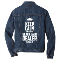 Croupier Casino Black Jack Dealer Banker Love Men Denim Jacket | Artistshot