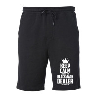 Croupier Casino Black Jack Dealer Banker Love Fleece Short | Artistshot