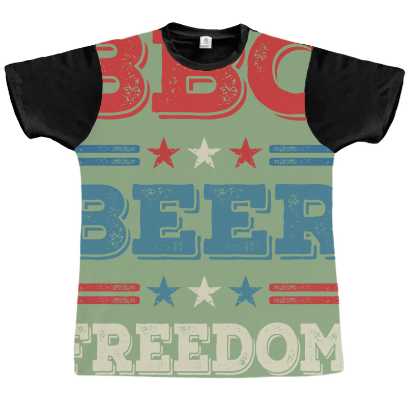 Bbq Beer Freedom Texas Bbq Design For Him Funny Graphic T-shirt by strosesimonsf | Artistshot