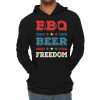 Bbq Beer Freedom Texas Bbq Design For Him Funny Lightweight Hoodie | Artistshot