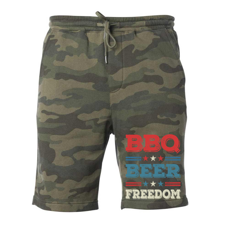 Bbq Beer Freedom Texas Bbq Design For Him Funny Fleece Short by strosesimonsf | Artistshot