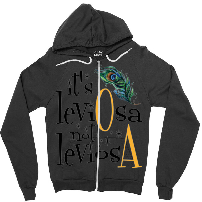 Leviosa Spell Zipper Hoodie by quillhaileyv | Artistshot