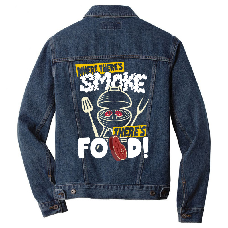 Bbq Aesthetic Men Denim Jacket by strosesimonsf | Artistshot