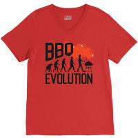 Bbq Evolution Grill Barbecue Kochen Mann Vater Boy V-neck Tee | Artistshot