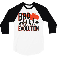 Bbq Evolution Grill Barbecue Kochen Mann Vater Boy 3/4 Sleeve Shirt | Artistshot