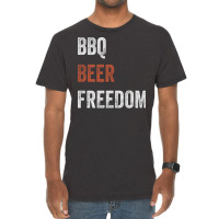 Beer Bbq Freedom Texas Bbq Design For Him Love Vintage T-shirt | Artistshot