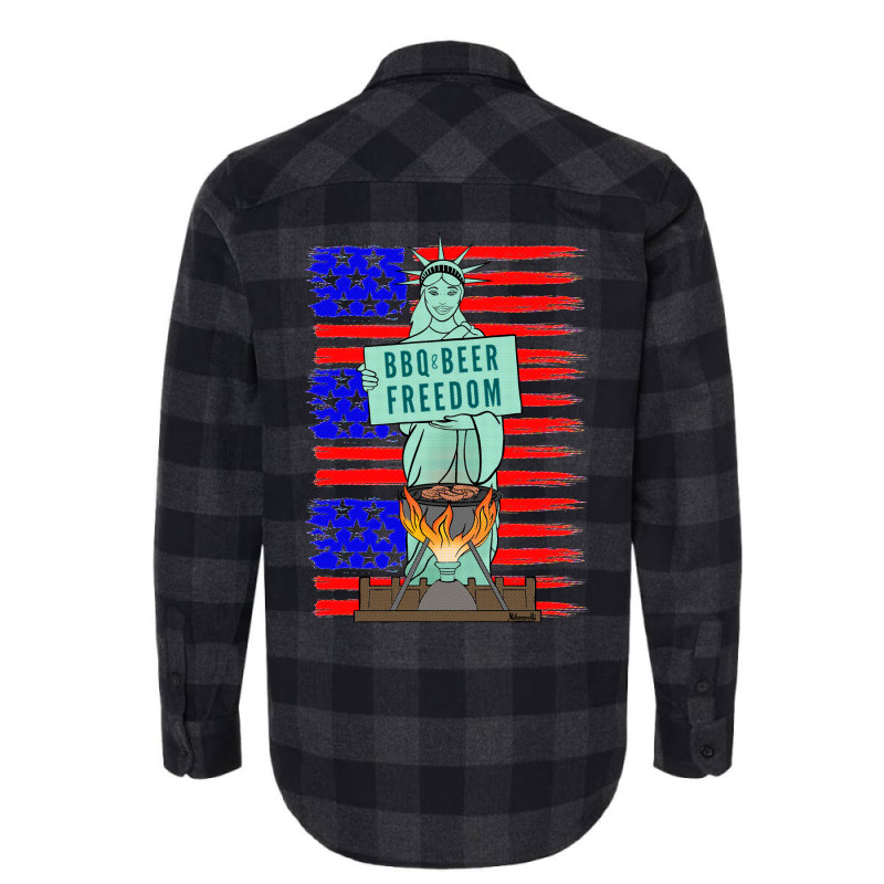 Bbq Beer Freedom Liberty Trending Flannel Shirt by strosesimonsf | Artistshot