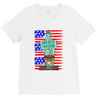 Bbq Beer Freedom Liberty Trending V-neck Tee | Artistshot