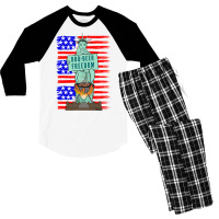 Bbq Beer Freedom Liberty Trending Men's 3/4 Sleeve Pajama Set | Artistshot