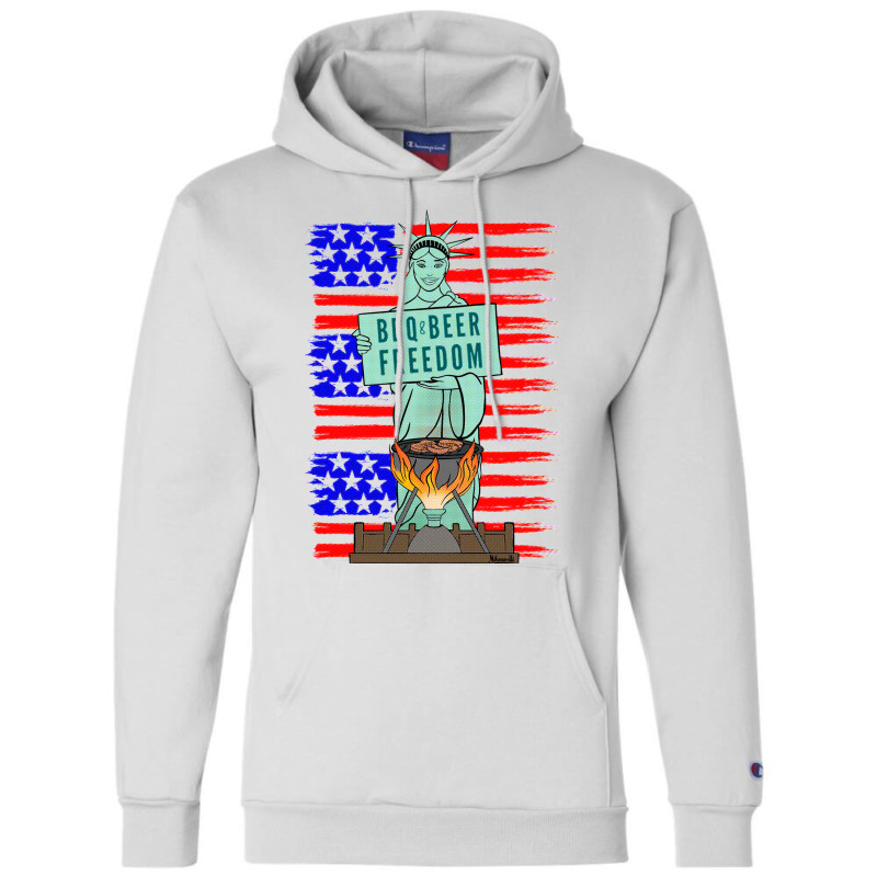 Bbq Beer Freedom Liberty Trending Champion Hoodie by strosesimonsf | Artistshot