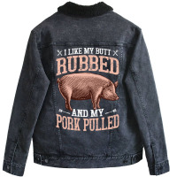 But Rubbed Quote Unisex Sherpa-lined Denim Jacket | Artistshot