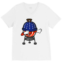 Dabbing Usa Bbq Grill Tumblr V-neck Tee | Artistshot