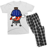 Dabbing Usa Bbq Grill Tumblr Men's T-shirt Pajama Set | Artistshot