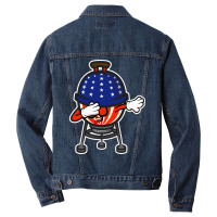 Dabbing Usa Bbq Grill Tumblr Men Denim Jacket | Artistshot