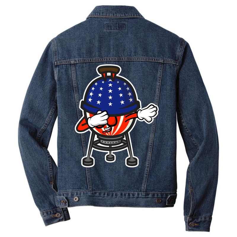 Dabbing Usa Bbq Grill Tumblr Men Denim Jacket by strosesimonsf | Artistshot