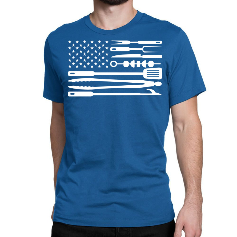 Bbq Flag Aesthetic Classic T-shirt by strosesimonsf | Artistshot