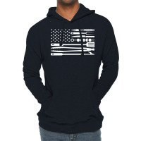 Bbq Flag Aesthetic Lightweight Hoodie | Artistshot