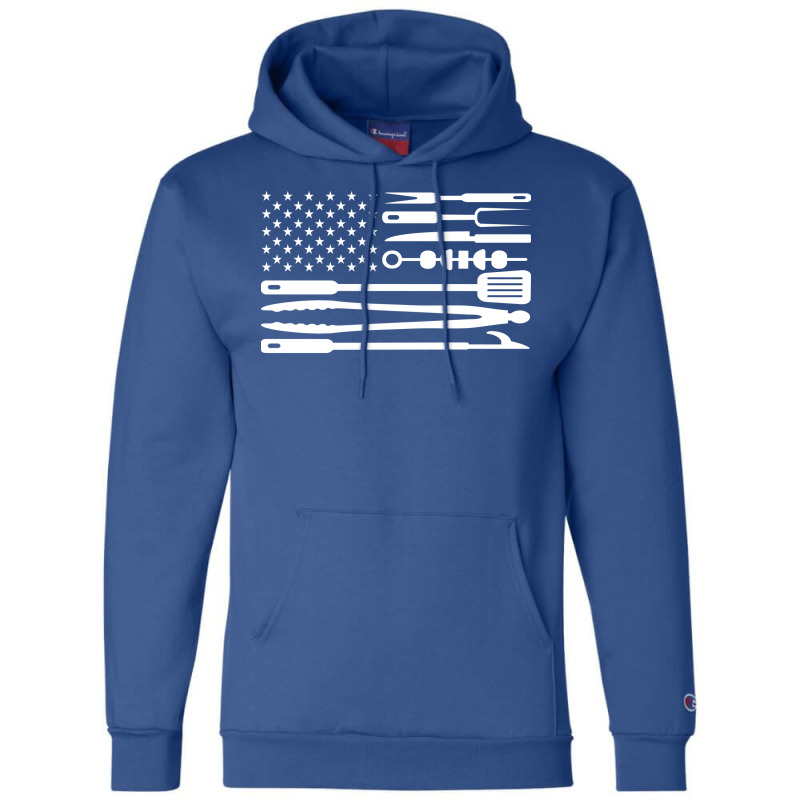 Bbq Flag Aesthetic Champion Hoodie by strosesimonsf | Artistshot