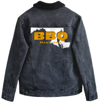 Bbq Maryland Get Your Grill On Perfect Bbq Sweet H Unisex Sherpa-lined Denim Jacket | Artistshot