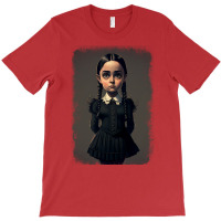 A Mysterious Girl   Wednesday T-shirt | Artistshot