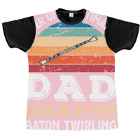 Funny Dad At Baton Twirling Fathers Day Gift Men N Graphic T-shirt | Artistshot