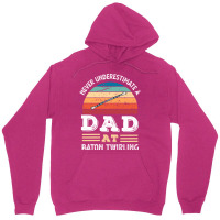 Funny Dad At Baton Twirling Fathers Day Gift Men N Unisex Hoodie | Artistshot