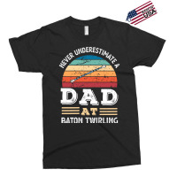 Funny Dad At Baton Twirling Fathers Day Gift Men N Exclusive T-shirt | Artistshot