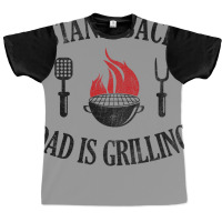 Bbq Stand Back Dad Is Grilling Graphic T-shirt | Artistshot