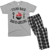 Bbq Stand Back Dad Is Grilling Men's T-shirt Pajama Set | Artistshot