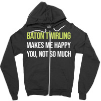 Funny Happy Baton Twirling Twirl Twirler Cool Zipper Hoodie | Artistshot