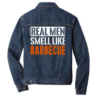 Grill Barbecue Bbq Season Meat Grillmaster Gift Gr Men Denim Jacket | Artistshot