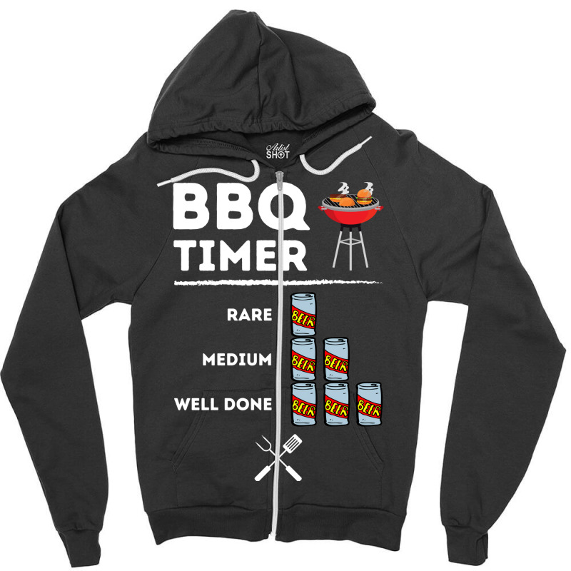 Beer Bbq Timer Trending Zipper Hoodie by strosesimonsf | Artistshot