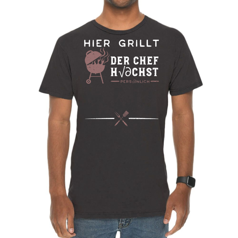 Hier Grillt Der Chef Hchst Persnlich Stars Vintage T-Shirt by strosesimonsf | Artistshot