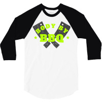 Body By Bbq 80s Stars 3/4 Sleeve Shirt | Artistshot