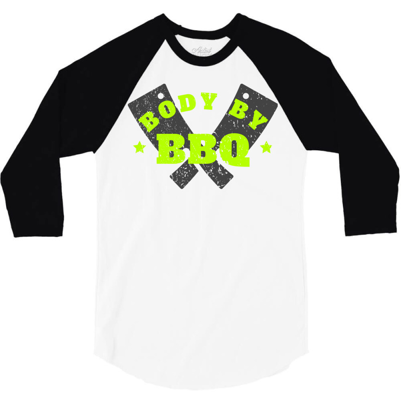 Body By Bbq 80s Stars 3/4 Sleeve Shirt by strosesimonsf | Artistshot