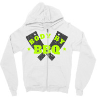 Body By Bbq 80s Stars Zipper Hoodie | Artistshot