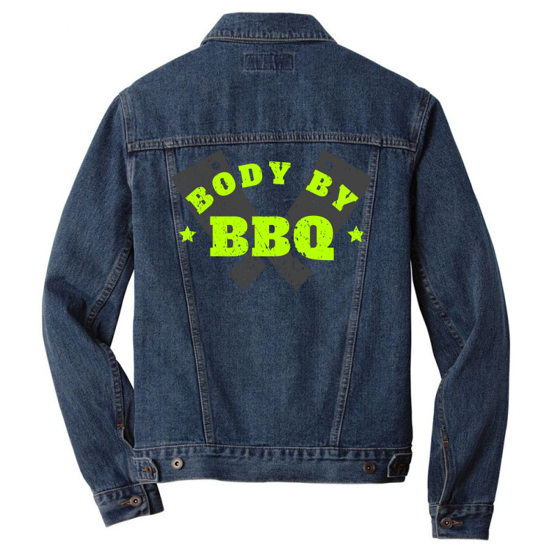 Body By Bbq 80s Stars Men Denim Jacket by strosesimonsf | Artistshot