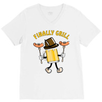 Finally Bbq Love V-neck Tee | Artistshot