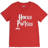 Hocus Porkus Funny Novelty Bbq Barbecue Pit Boss P V-neck Tee | Artistshot