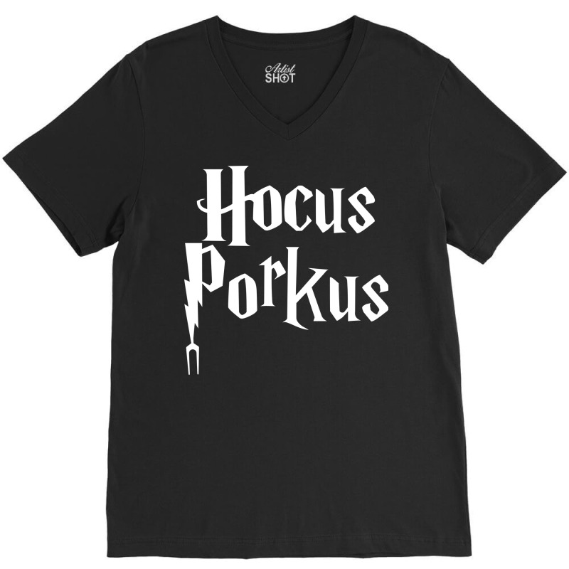 Hocus Porkus Funny Novelty Bbq Barbecue Pit Boss P V-Neck Tee by strosesimonsf | Artistshot