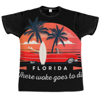 Florida Is Where Woke Goes To Die Tank Top Graphic T-shirt | Artistshot