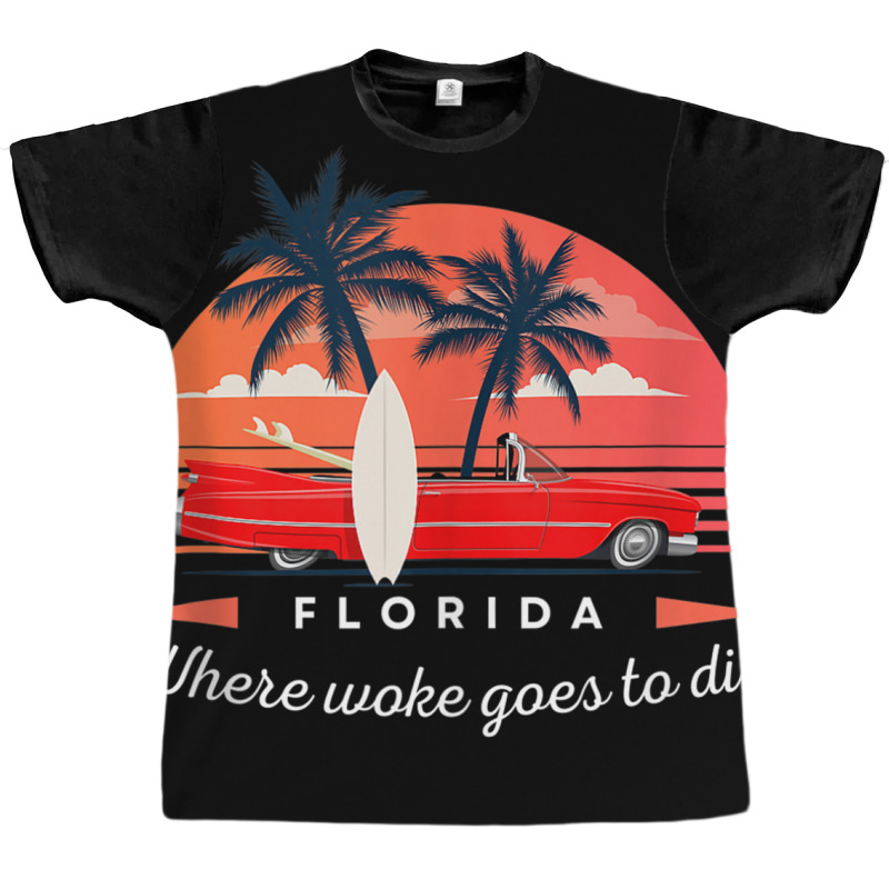 Florida Is Where Woke Goes To Die Tank Top Graphic T-shirt | Artistshot