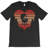 Cute Vintage Heart Bbq Valentine Day Love Gift Ide T-shirt | Artistshot