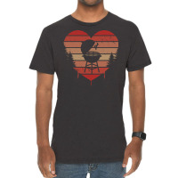 Cute Vintage Heart Bbq Valentine Day Love Gift Ide Vintage T-shirt | Artistshot