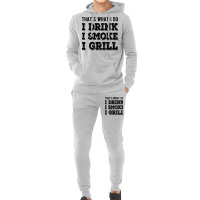 I Drink I Smoke I Grill Texas Bbq Design For Him G Hoodie & Jogger Set | Artistshot