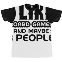 I Like Board Games And Maybe 3 People Yellow Graphic T-shirt | Artistshot