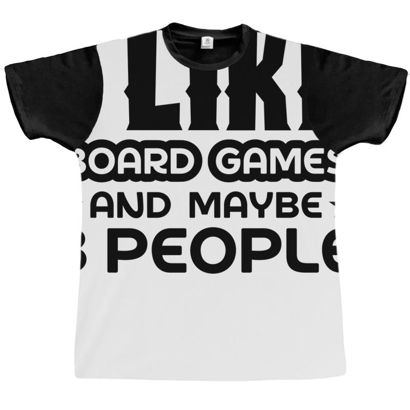 I Like Board Games And Maybe 3 People Yellow Graphic T-shirt by strosesimonsf | Artistshot