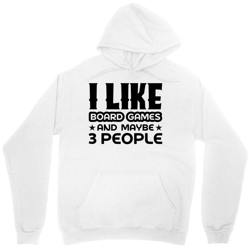 I Like Board Games And Maybe 3 People Yellow Unisex Hoodie by strosesimonsf | Artistshot